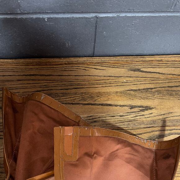 Nine West Brown Leather Knee High Boots Women’s 9 Riding Style Low Heel - Picture 7 of 8